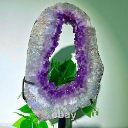 8.88LB High quality amethyst cave pieces hand cut and repaired