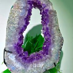 8.88LB High quality amethyst cave pieces hand cut and repaired