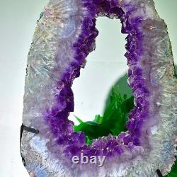 8.88LB High quality amethyst cave pieces hand cut and repaired