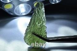 8.8g GENUINE MOLDAVITE TEKTITE MUSEUM PIECE 42 X 22 X 10mm ORGONE #191