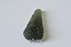 8.8g GENUINE MOLDAVITE TEKTITE MUSEUM PIECE 42 X 22 X 10mm ORGONE #191