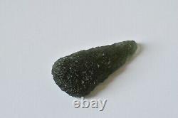 8.8g GENUINE MOLDAVITE TEKTITE MUSEUM PIECE 42 X 22 X 10mm ORGONE #191