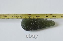 8.8g GENUINE MOLDAVITE TEKTITE MUSEUM PIECE 42 X 22 X 10mm ORGONE #191