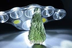 8.8g GENUINE MOLDAVITE TEKTITE MUSEUM PIECE 42 X 22 X 10mm ORGONE #191