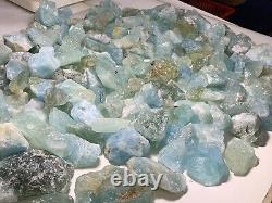 8 Kgs Jumbo Huge Pieces Aquamarine Chunks From @afg