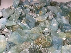 8 Kgs Jumbo Huge Pieces Aquamarine Chunks From @afg