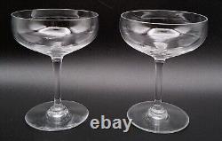 8 Vintage Baccarat France Crystal Perfection Coupe Champagne Glasses