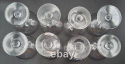 8 Vintage Baccarat France Crystal Perfection Coupe Champagne Glasses