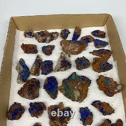 900g, 1-2.6, Small Pieces Rough Azurite Malachite Mineral Specimen, B10948