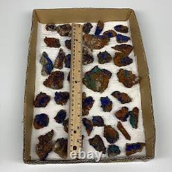 900g, 1-2.6, Small Pieces Rough Azurite Malachite Mineral Specimen, B10948