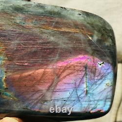 990g Natural Purple Labradorite Crystal Piece Rough Healing Specimen