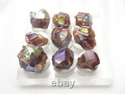 9Pcs Rough Rainbow Garnet Andradite Crystal from Kohse Mine, JAPAN