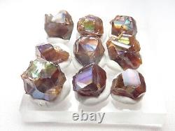 9Pcs Rough Rainbow Garnet Andradite Crystal from Kohse Mine, JAPAN