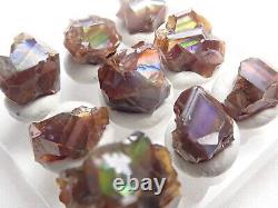 9Pcs Rough Rainbow Garnet Andradite Crystal from Kohse Mine, JAPAN