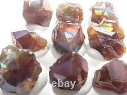 9Pcs Rough Rainbow Garnet Andradite Crystal from Kohse Mine, JAPAN