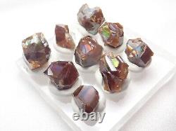 9Pcs Rough Rainbow Garnet Andradite Crystal from Kohse Mine, JAPAN