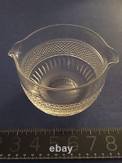 ANTIQUE 19th century IRISH HAND CUT Crystal Wine Rinser MAGNIFICENT heavy piece