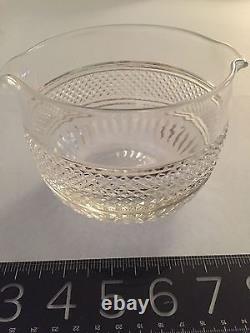 ANTIQUE 19th century IRISH HAND CUT Crystal Wine Rinser MAGNIFICENT heavy piece