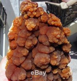 ARAGONITE BOTRYOIDAL RED CRYSTALS on MATRIX from PERÚ. WONDERFUL PIECE