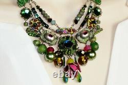 AYALA BAR NECKLACE # 9454 Hip Collection Swarovski Crystal Statement BOOK PIECE