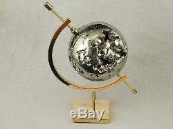 A Crystal Filled Piece of PYRITE! Made into a BIG Sphere! With a Stand 1011gr e
