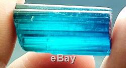 Afghanistan blue indicolite tourmaline crystal faceted grade piece