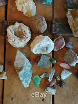Amazing Vintage Rock Mineral Quartz Stone Collection 1950s-80s. Rare Pieces