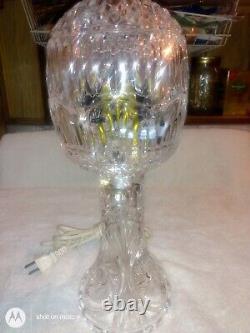 American Brilliant cut Crystal Center piece Lamp