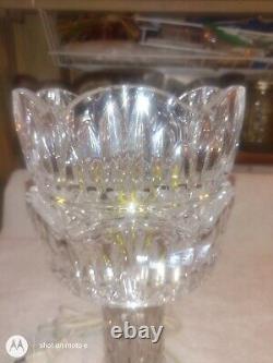 American Brilliant cut Crystal Center piece Lamp