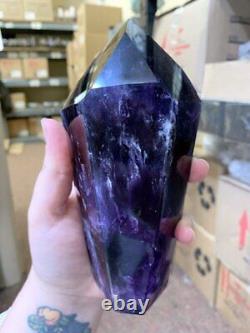 Amethyst Crystal Extra Quality Fully Polished Tower (1 Piece) 750-900 Grams