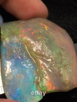 Andamooka Large Rough Jelly Opal Pieces With Crystal Colour Bars