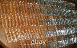 Antique French long cut luster spear crystal glass 100 pieces huge lot 3