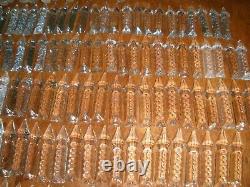 Antique French long cut luster spear crystal glass 100 pieces huge lot 3