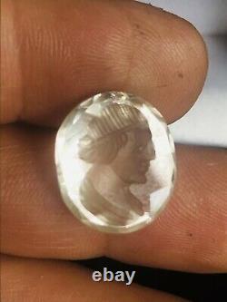 Antique Georgian Carved Rock Crystal Fob Seal Rare Collectable Grand Tour Piece