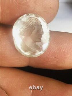 Antique Georgian Carved Rock Crystal Fob Seal Rare Collectable Grand Tour Piece