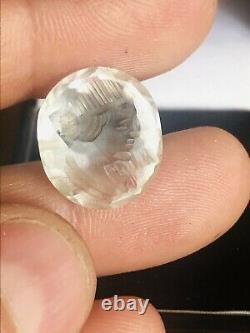 Antique Georgian Carved Rock Crystal Fob Seal Rare Collectable Grand Tour Piece