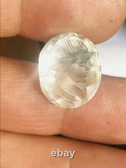 Antique Georgian Carved Rock Crystal Fob Seal Rare Collectable Grand Tour Piece