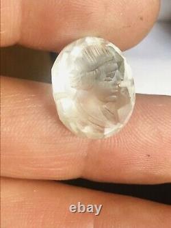 Antique Georgian Carved Rock Crystal Fob Seal Rare Collectable Grand Tour Piece