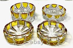 Antique Val St Lambert Crystal Large 15 Pieces Vanity Set Signed C. 1908 Belgium