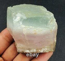 Aqua Morganite Rough Crystal 1 Piece 118 Grams For Sale