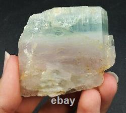 Aqua Morganite Rough Crystal 1 Piece 118 Grams For Sale