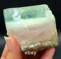 Aqua Morganite Rough Crystal 1 Piece 118 Grams For Sale