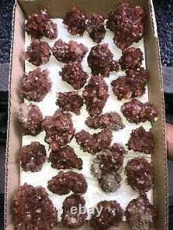 Aragonite Clusters WHOLE FLAT- 25 pieces Approx. 3.8 kg Morocco Mineral