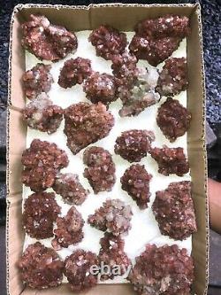 Aragonite Clusters WHOLE FLAT- 25 pieces Approx. 3.8 kg Morocco Mineral