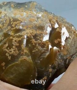 Astrophyllite included Golden Quartz crystal Aesthetic collectable piece- Pak