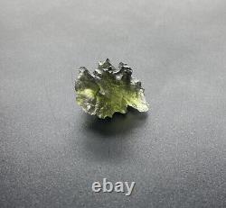 Authentic Moldavite Crystal 2.87gr/14.35ct Besednice Czech Republic Mantle Piece