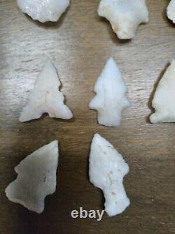 Authentic indian arrowheads beautiful quartz pieces from east coast nr