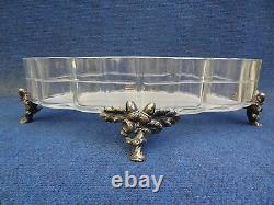 BACCARAT, FRENCH, NIII Silvered Bronze and Baccarat Crystal Centre Piece 1860