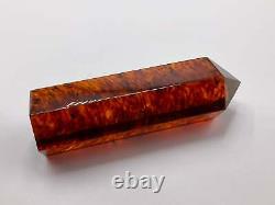 Baltic Amber Pressed Point Crystal Tower