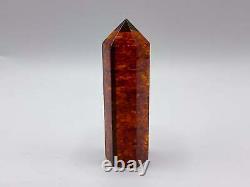 Baltic Amber Pressed Point Crystal Tower